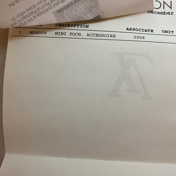 Louis Vuitton Mini Pochette with authentication - Picture 4 of 7